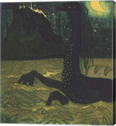 Framed Moonlit Night, 1907 Print