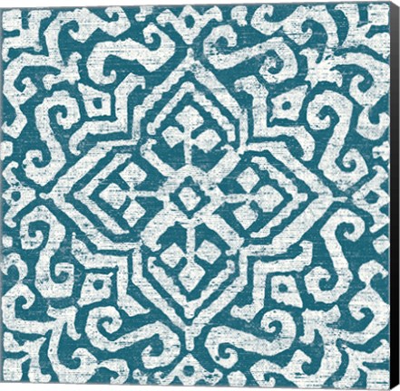 Framed Amadora Blue - Tile III Print