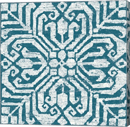 Framed Amadora Blue - Tile VII Print
