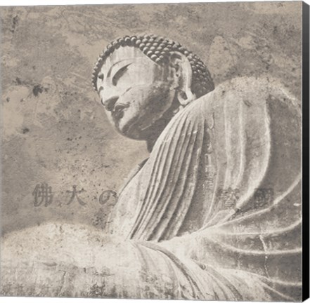 Framed Asian Buddha II Neutral Print