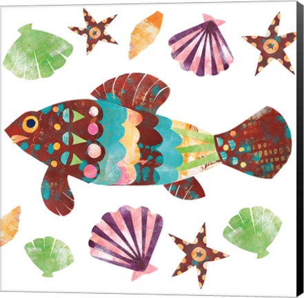 Framed Boho Reef II Print