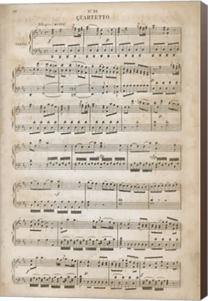 Framed Sheet of Music III Print