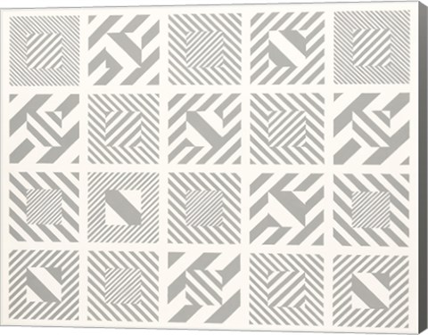 Framed Multi Box Op Art Print