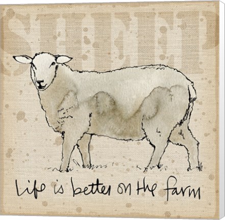 Framed Farm Life IV Print