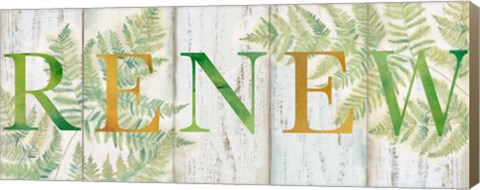 Framed Renew Rustic Botanical Sign Print