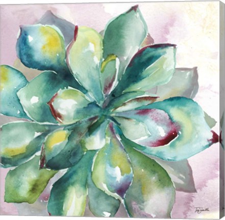 Framed Succulent Watercolor I Print