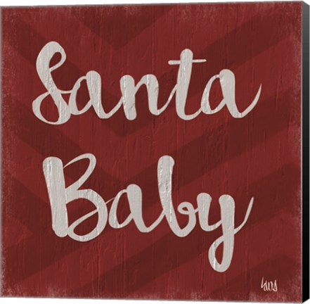 Framed Chevron Christmas II Print