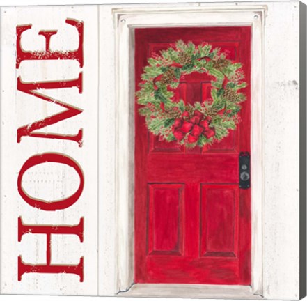 Framed Home for the Holidays Home Door Print