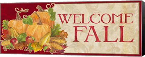 Framed Fall Harvest Welcome Fall sign Print