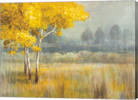 Framed Yellow Landscape Print