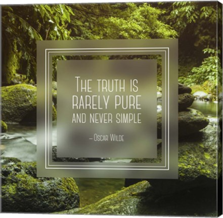 Framed Truth is Rarely Pure - Forest and Stream Print