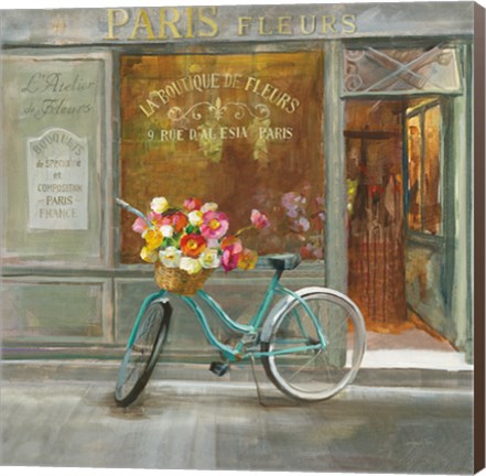 Framed French Flowershop v2 Print