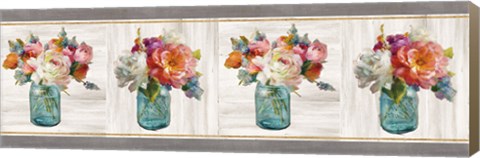 Framed French Cottage Bouquet IV Print