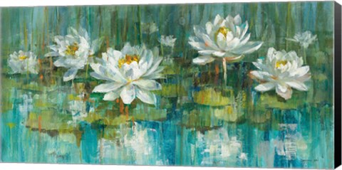 Framed Water Lily Pond Crop Print