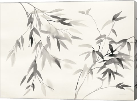 Framed Bamboo Leaves II Print