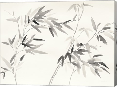 Framed Bamboo Leaves I Print