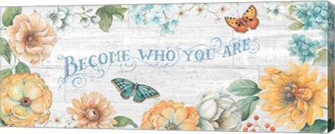 Framed Butterfly Bloom V on Wood Gray Print