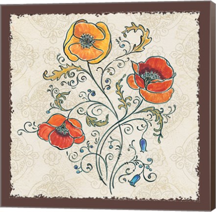 Framed Mediterranean Flair II Print