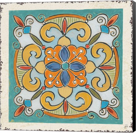 Framed Mediterranean Flair VII Print