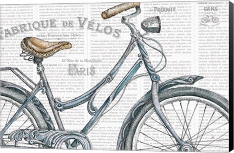 Framed Bicycles III Print