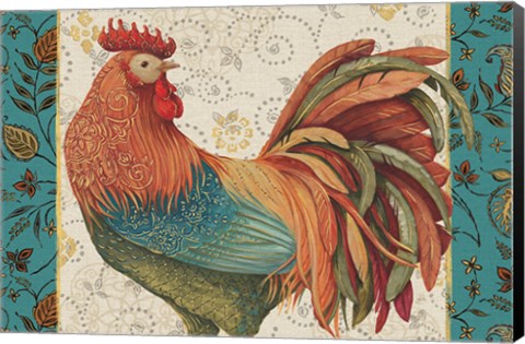 Framed Rooster Spice I II III IVA Print