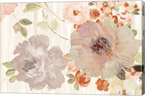 Framed Driftwood Garden I Neutral Print