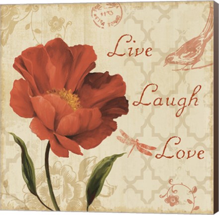 Framed Live Laugh Love Sq Print