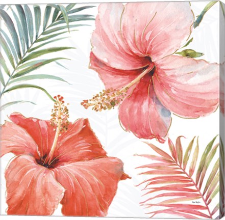 Framed Tropical Blush III Print