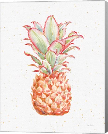 Framed Gracefully Blush Pineapple XI Print