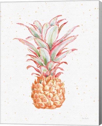 Framed Gracefully Blush Pineapple XII Print