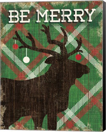 Framed Simple Living Holiday Elk Print