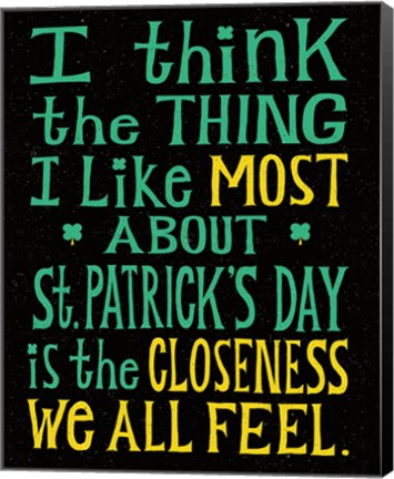 Framed St Pattys Beer I Print