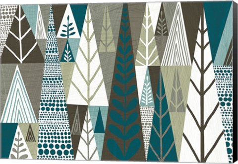 Framed Geometric Forest Print