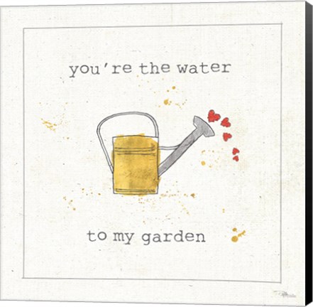Framed Garden Notes I Print