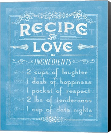 Framed Life Recipes I Blue Print