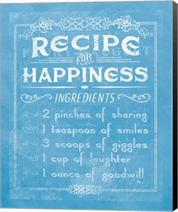 Framed Life Recipes IV Blue Print