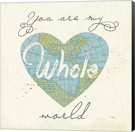 Framed Love Map II Print