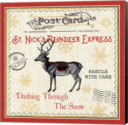 Framed North Pole Express IV Print