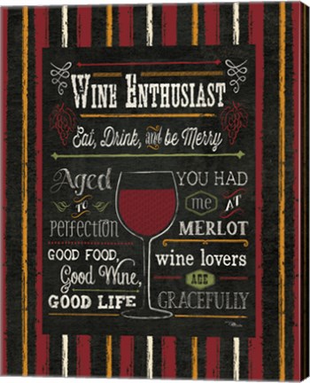 Framed Wine Enthusiast II Print