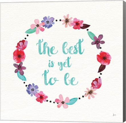 Framed Simply Amazing II Blue and Blush Print