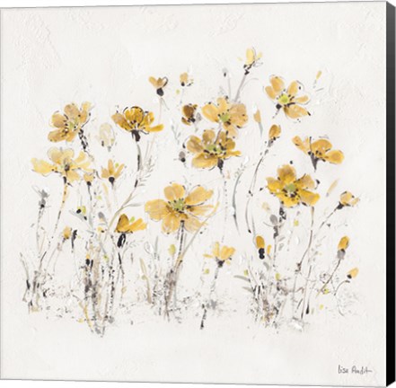 Framed Wildflowers III Yellow Print