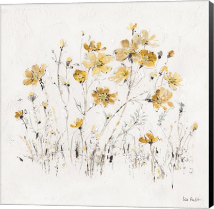 Framed Wildflowers II Yellow Print