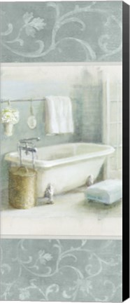 Framed Refreshing Bath Brocade III Print