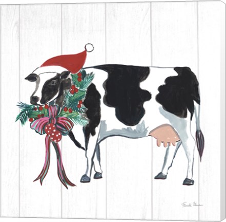 Framed Holiday Farm Animals IV Print