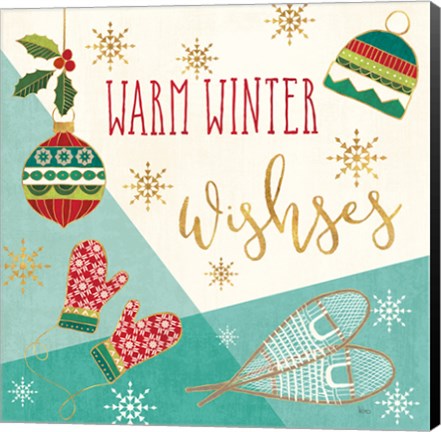 Framed Winter Wishes I Print