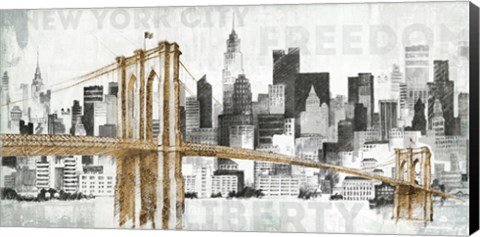 Framed New York Skyline I Print