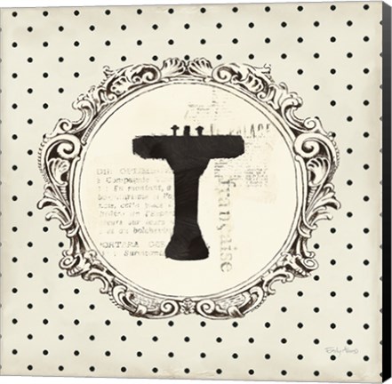 Framed Cartouche Sink Circle Print