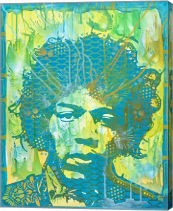 Framed Jimi Hendrix V Print