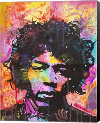 Framed Jimi Hendrix VI Print