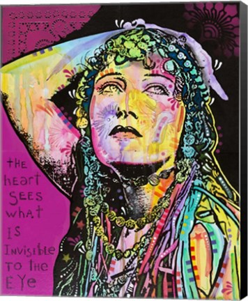 Framed Heart Sees Print